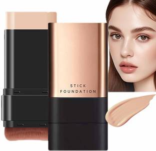 Amz Deals Anti-Wrinkle Foundation Stick Makeup With Brush Flawless Eraser Foundation Stick Foundation