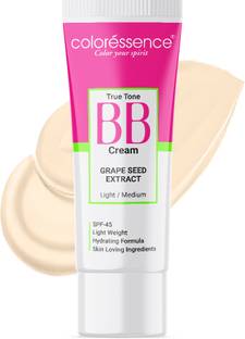 COLORESSENCE True Tone BB Cream with Papaya Extract | Semi Coverage Foundation Cream T1 Foundation