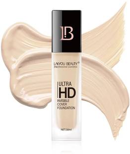 Lakyou Beauty Ultra HD Invisible Cover Foundation, Lightweight, Full Coverage, Natural Finish Foundation