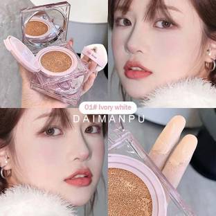 DAIMANPU Rain and Dew Air Cushion Foundation GEGE BEAR CC Cream Conceal Liquid Clear Foundation