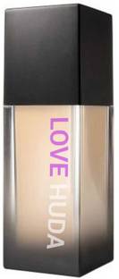 LOVE HUDA Waterproof Long Lasting Skin Finish Buildable Coverage Matte Finish  Foundation