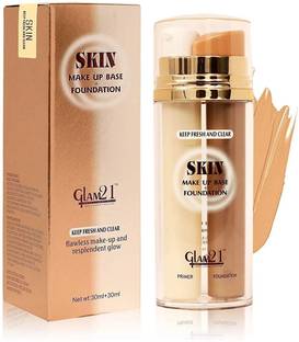 Glam21 Primer + Foundation Long-lasting Oil-free Formula upto 12hrs |Flawless Makeup Foundation
