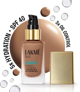 Lakmé 9to5 Hya Matte Foundation + Hyaluronic Acid Cool Cocoa - 25ml Foundation