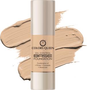 COLORS QUEEN Base, Combination of Primer, Concealer & Moisturizer Foundation