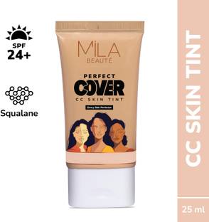 MILA BEAUTÉ Perfect Cover CC Cream with SPF 24+ I Light Makeup with Natural Coverage Foundation