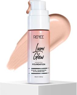 Renee Lumi Glow Liquid Foundation, Lightweight, Dewy 3D Glow, Medium Coverage - 30 ml Foundation