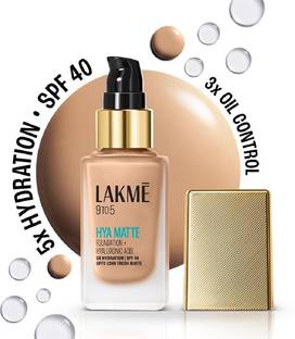 Lakmé 9to5 Hya Matte Foundation + Hyaluronic Acid Neutral Nude - 25ml Foundation