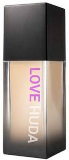 LOVE HUDA Waterproof Long Lasting Skin Finish Buildable Coverage Matte Finish  Foundation