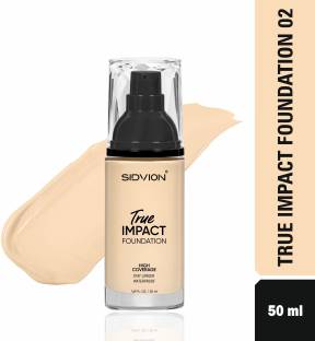 SIDVION High Coverage Liquid Foundation | Blemish Free | Blendable Makeup  Foundation