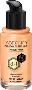 MAX FACTOR Facefinity All Day Flawless 3-in-1 Foundation - C10 Fair Porcelain Foundation
