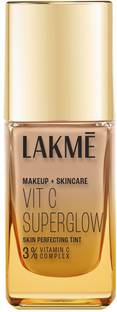 Lakmé Makeup+Skincare VitC Superglow Skin Perfecting Tint Neutral Nude N200 Foundation