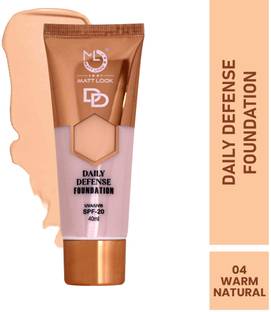 MATTLOOK DD Foundation Cream Glowing Skin Moisturiser SPF 20 Light Weight Blendable - 04 Foundation