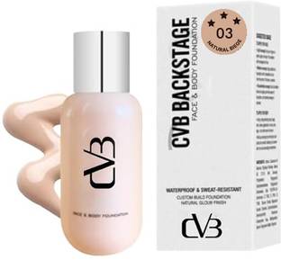 CVB Backstage Face & Body Foundation , Waterproof, Sweat-Resistant, 55 ml Foundation