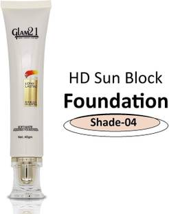 Glam21 Cosmetics HD Foundation to Longlasting Sunblock, Oil-Control & Soft Matte Finish|Hydrating Foundation