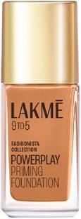 Lakmé 9to5 Powerplay Priming Foundation, Built in Primer, SPF 20 Foundation