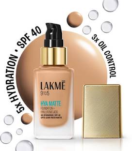Lakmé 9to5 Hya Matte Foundation + Hyaluronic Acid Warm Wood - 25ml Foundation