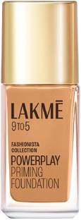 Lakmé 9to5 Powerplay Priming Foundation, Built in Primer, Long-Lasting, SPF 20 Foundation