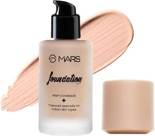 MARS SPF50 PA++++ High Coverage Liquid | Blemish Free & Blendable Makeup Foundation