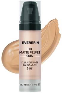 EVERERIN HD Matte Velvet Skin Full Coverage Foundation-24H Flawless Finish  Foundation