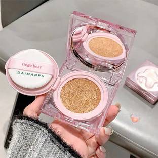 DAIMANPU Rain and Dew Air Cushion Foundation GEGE BEAR CC Cream Conceal Liquid Clear Foundation