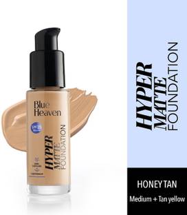 BLUE HEAVEN Hypermatte Foundation- 302 Honey Tan Medium + Tan Yellow, 30 ml Foundation