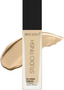 SWISS BEAUTY Studio Finish Full Coverage Foundation - (Stand Beige, 30ml) Foundation