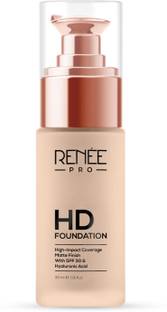 Renee PRO PRO HD Coverage Foundation with Matte Finish, Highly Blendable Formula, SPF15 Foundation