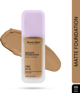 Seven Seas Smooth Foundation | Oil Free | Lightweight | Last Upto 18Hrs | SPF-20  Foundation