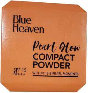 BLUE HEAVEN PEARL GLOW -COMPACT POWDER withvite| pearl pigments Foundation