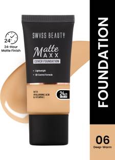 SWISS BEAUTY Matte Maxx Cover Foundation With Hyaluronic Acid & Vit- E | Oil-Control Formula Foundation