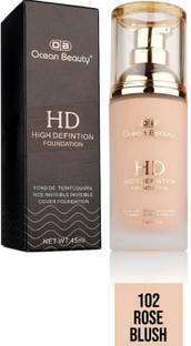 OB OCEAN BEAUTY HD Full Liquid Coverage Matte Finish Dewy Base Hydrating Mousse Foundation Cream Foundation