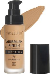 SWISS BEAUTY Airbrush Finish Full Coverage Foundation - Golden Beige Foundation