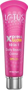 LOTUS MAKE - UP XPRESSGLOW 10-in-1 DAILY BEAUTY CREME | TINTED CC CREAM SPF 25 | ALL SKIN TYPES Foundation