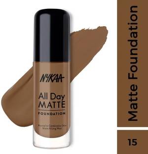 NYKAA All day matte foundation (Chestnut 15) 30ml Foundation