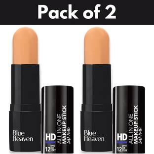 BLUE HEAVEN HD ALL IN ONE MAKEUP STICK SILK MATTE 10G PACK OF 2 Foundation