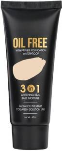Yuency 3 in 1 Oil Free Foundation for Face Makeup Medium to Full Coverage  Foundation