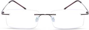 Redex Rimless (+2.50) Rectangle Reading Glasses