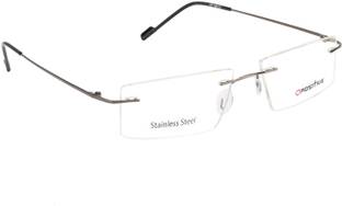 O Positive Rimless Rectangle Frame