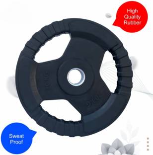 YMD 15KgX2Pc Professional Metal Integrated 30mm Rubber Weight Plates Black Weight Plate