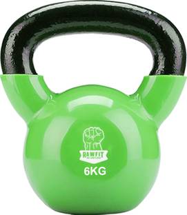 RAWFIT Coated Solid Kettlebell Green Kettlebell