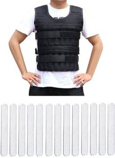 Nucarture Adjustable Weighted Vest with Plates Fitness Workout Jacket Vest Black Weight Vest