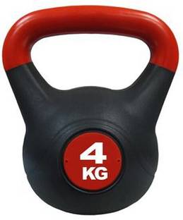 IRIS Vinyl Kettlebell Black, Red Kettlebell