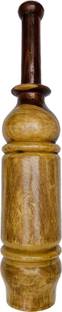 ZAXX 5kg Wooden Mugdar Clubs/Mugdar/Meel/Clubbell/Karla Katai/Hanuman ji gada Brown Indian Clubs