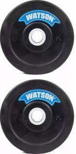 Watson 10 kg Rubber Weight Plate Set (5KG X 2=10KG) for Home Gym Weight Plates Black Home Gym Combo