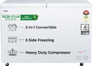 Haier 383 L Double Door Standard Deep Freezer