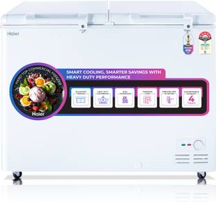 Haier 310 L Double Door Standard Deep Freezer