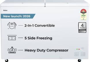 Haier 439 L Double Door Standard Deep Freezer