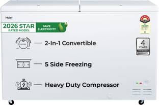 Haier 524 L Double Door Standard Deep Freezer
