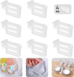 JAMBUVANTI Expandable Refrigerator Internal Drawer Shelf Drawers Storage Partition 4 Fridge Door Shelf