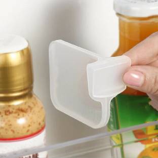 SHREEJIIH 6 Pcs Fridge Storage Divider for Sachet Packet Space Saving Adjustable Divider Fridge Door Shelf